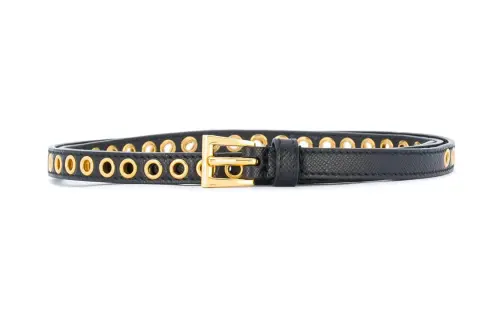 PRADA Leather Belts Women's Black /
