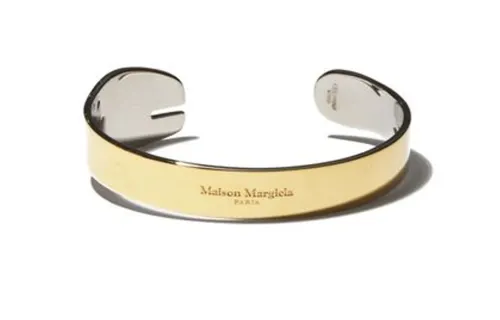 Maison Margiela Sterling Silver, Gold Plated Bangles Men's Gold