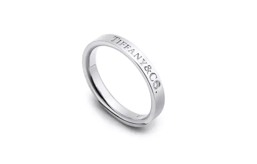 TIFFANY & CO. Platinum Rings Unisex Silver