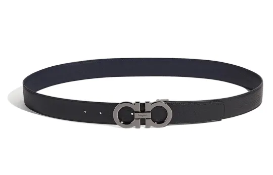 Ferragamo Gancini Buckle-fastening Leather Belt
