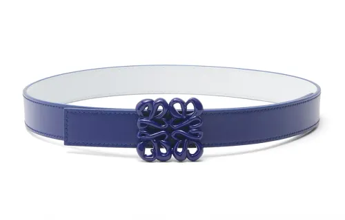 LOEWE Leather Belts Women's Purple