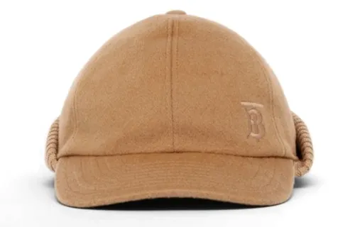 Burberry Tb monogram-embroidered reconstructed cap