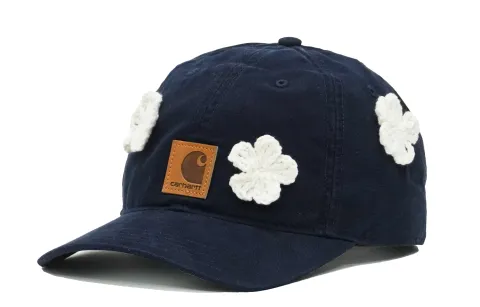 Carhartt Cotton Baseball Caps Unisex Navy Blue