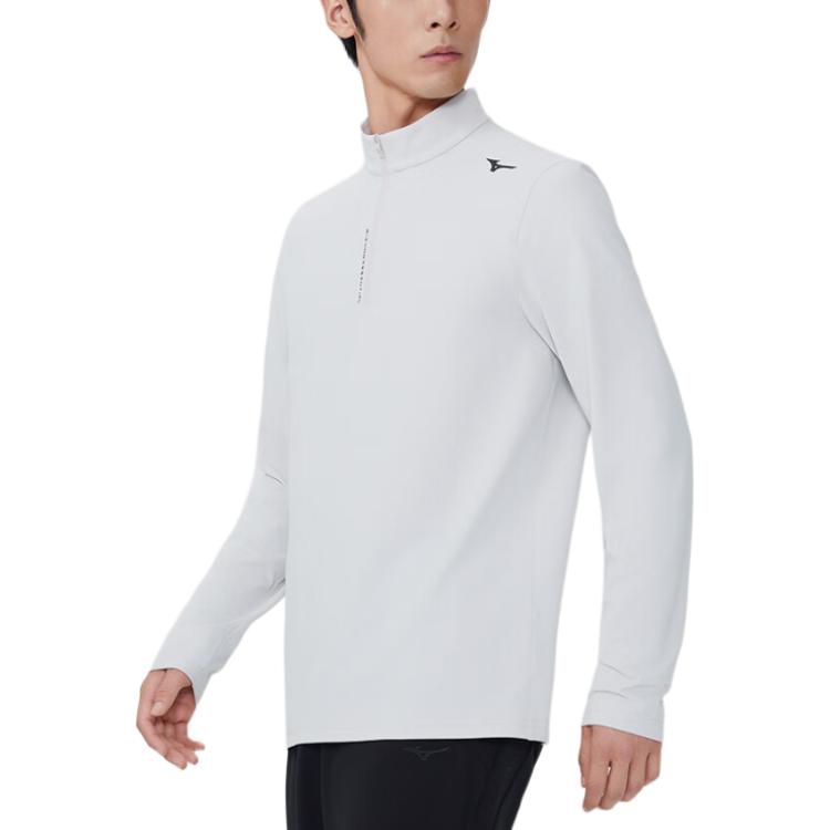 Mizuno Running T Shirts Men’s Stand Collar Moderate Straight Fit