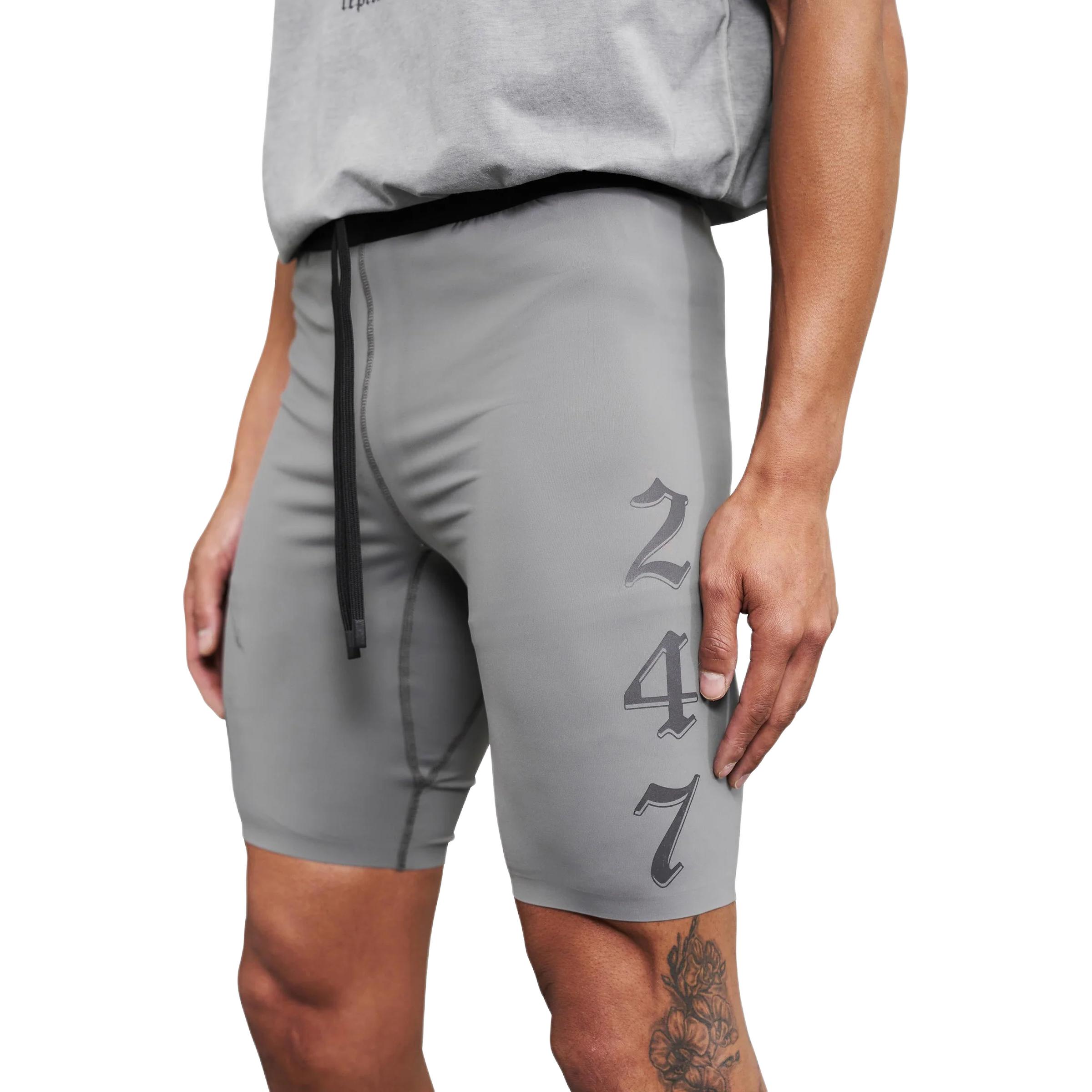 REPRESENT Vintage 247 Half Tight Sports Shorts Men’s Gray