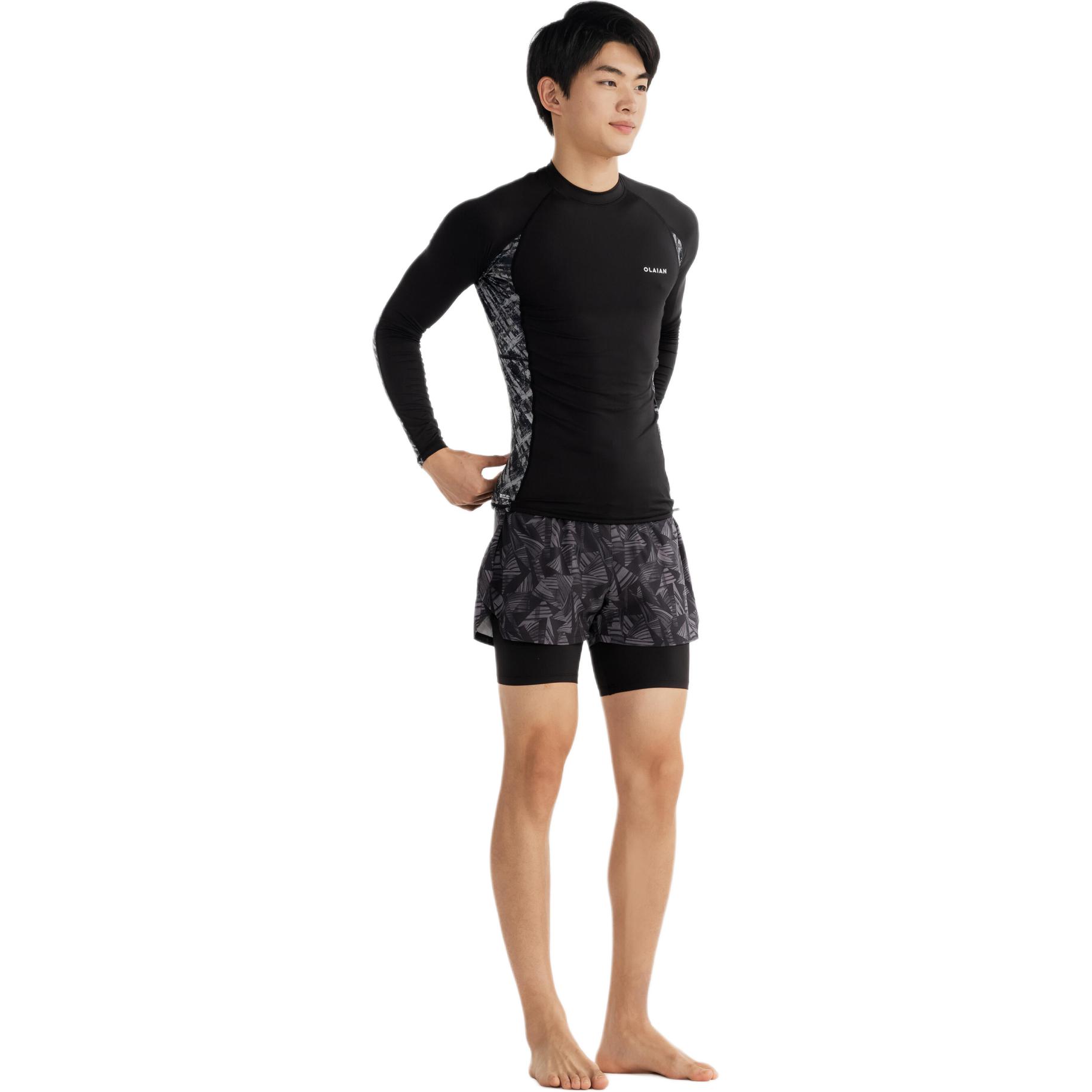DECATHLON Swimming Shorts Men’s Dark Gray/Black