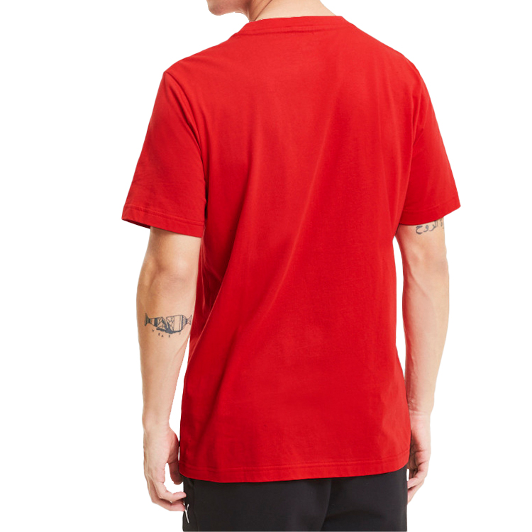 Мужская футболка PUMA Ferrari Race Big Shieldtee F1 (красная) — фото 4