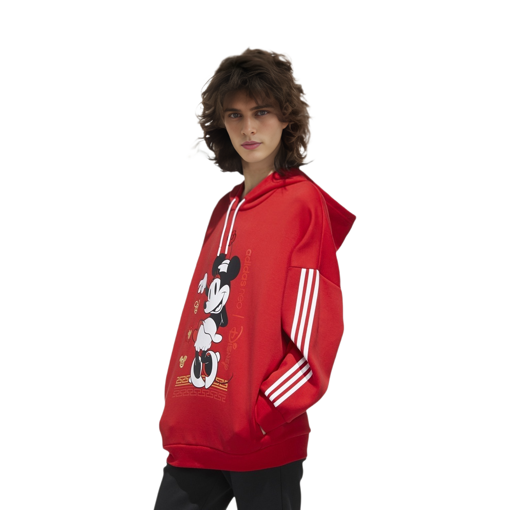 Женское худи adidas (красное) — фото 3