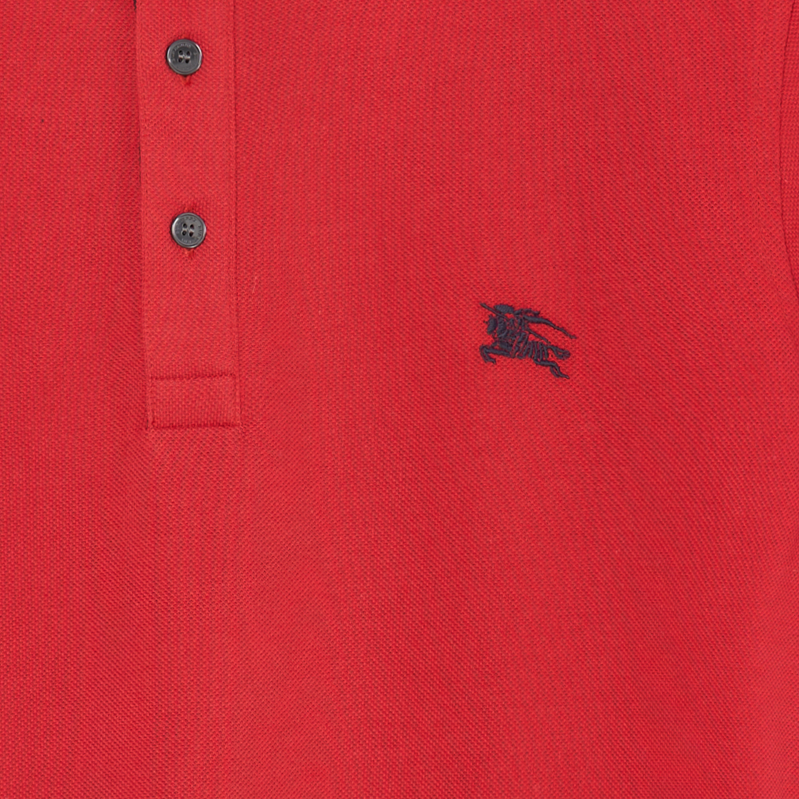 Мужская футболка Burberry Polo Logo (красная) — фото 5