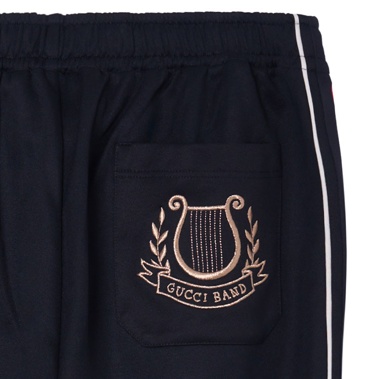 Мужские штаны Gucci Stripe Joggers (черные) — фото 6