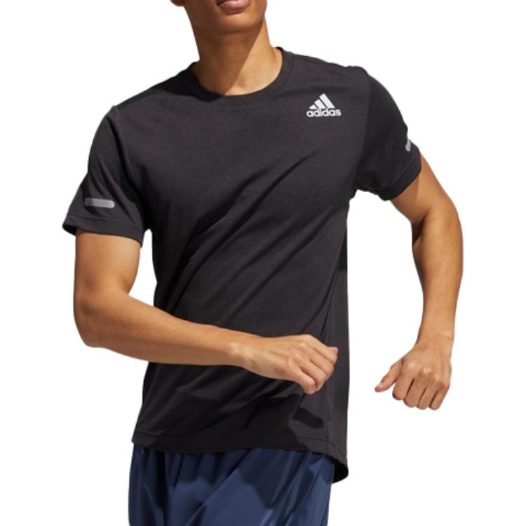 Мужская футболка adidas T (светло-серый) — фото 4
