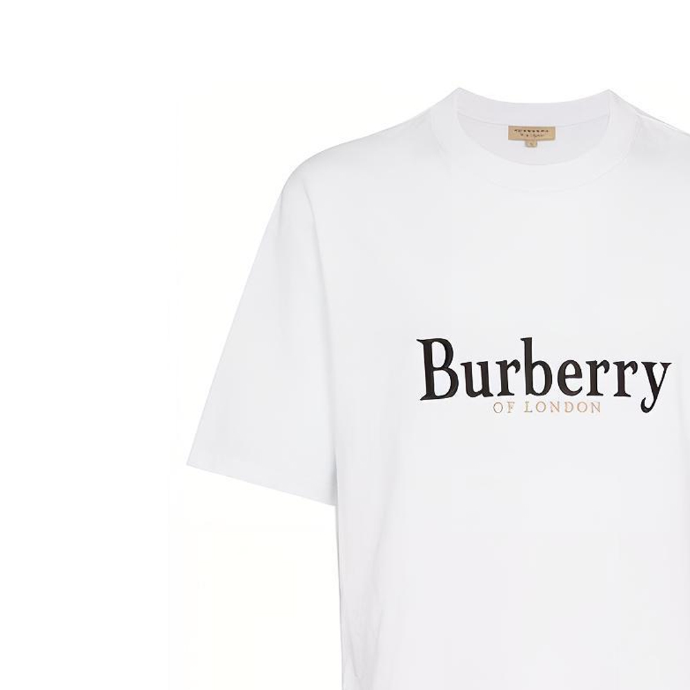 Футболка Burberry (белая) — фото 5