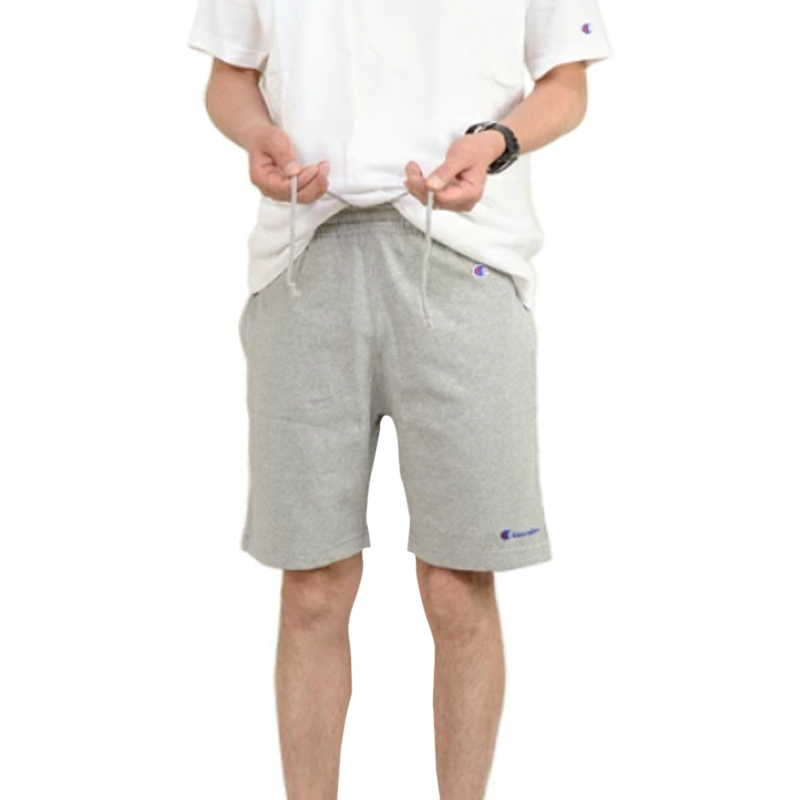 Champion Shorts Japan Version Unisex Light Gray