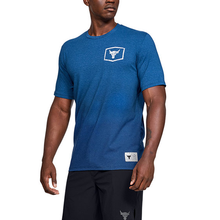 Мужская футболка Under Armour UA Rock (синяя) — фото 4