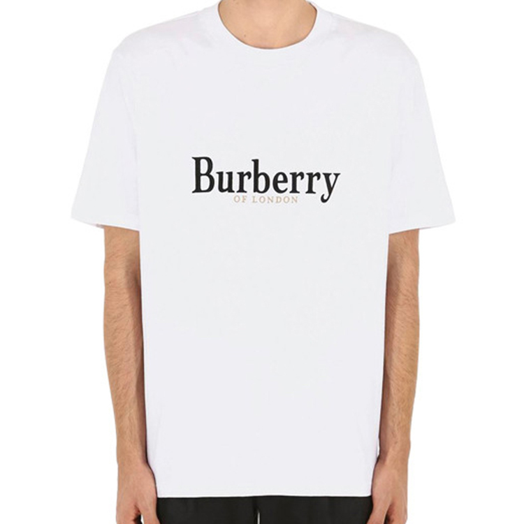 Футболка Burberry (белая) — фото 3