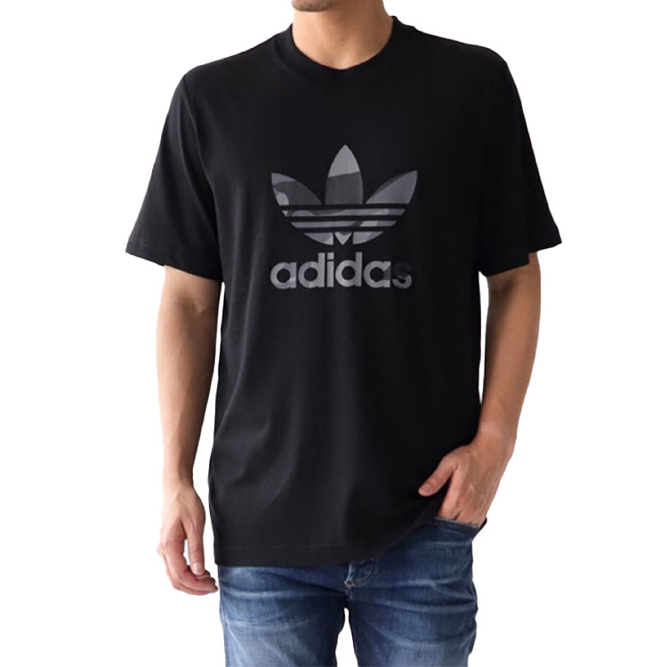 Мужская футболка adidas Трелистник (черная) — фото 6