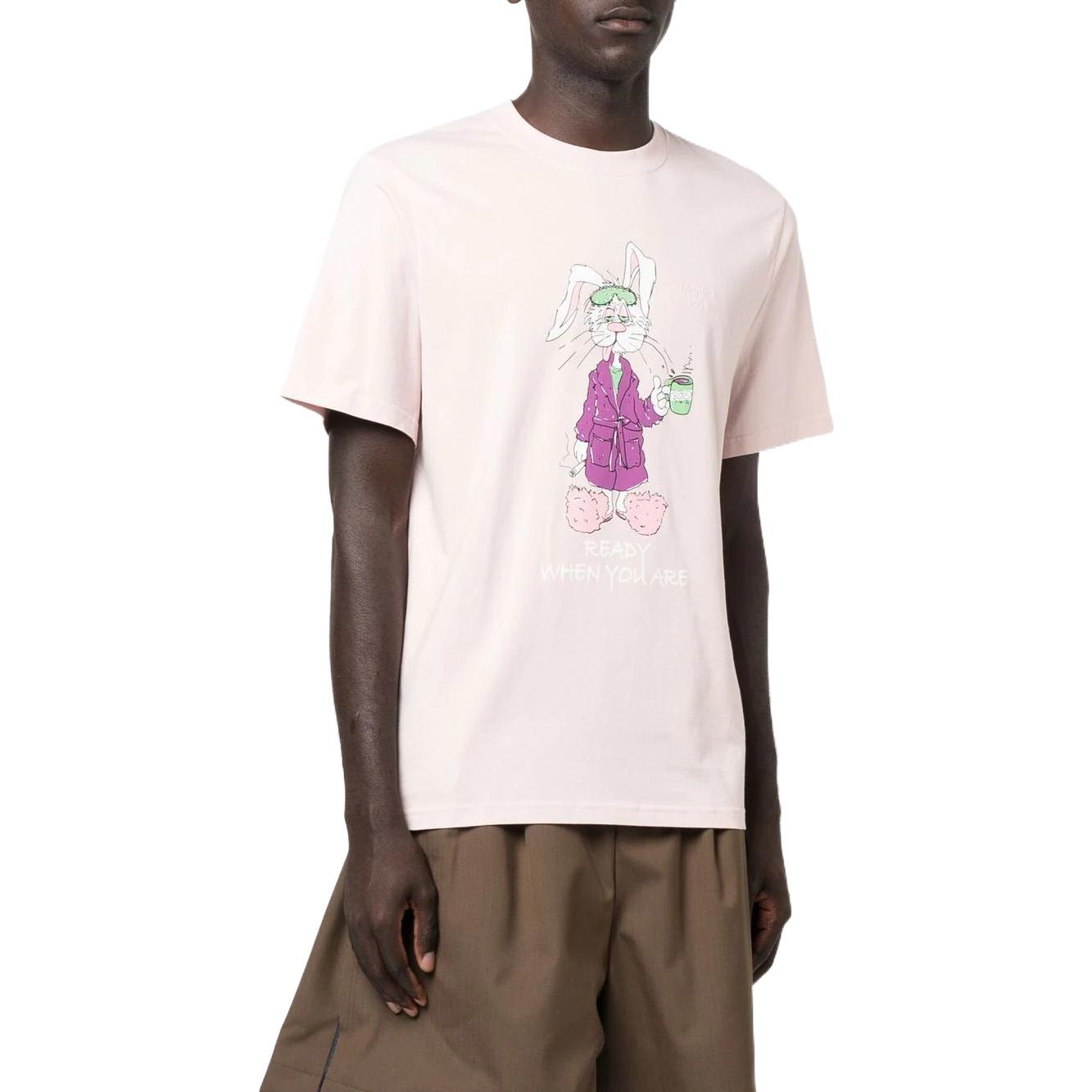 Футболка Martine Rose Rabbit (розовая) — фото 4