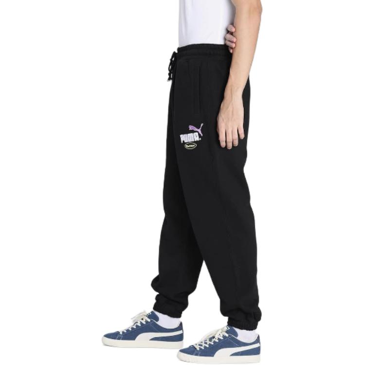 PUMA Sports Pants Unisex Black Moderate