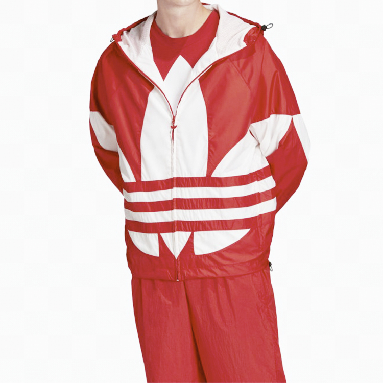 Мужские куртки adidas originals Big trefoil Logo (красный) — фото 6