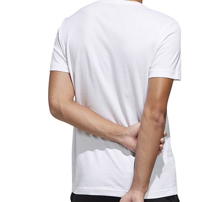 Мужская футболка adidas neo M Esntl Lg T 1 (белая) — фото 3