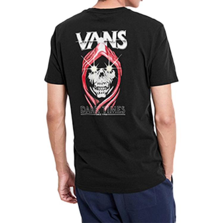 Мужская футболка Vans Skull Logo (черная) — фото 6