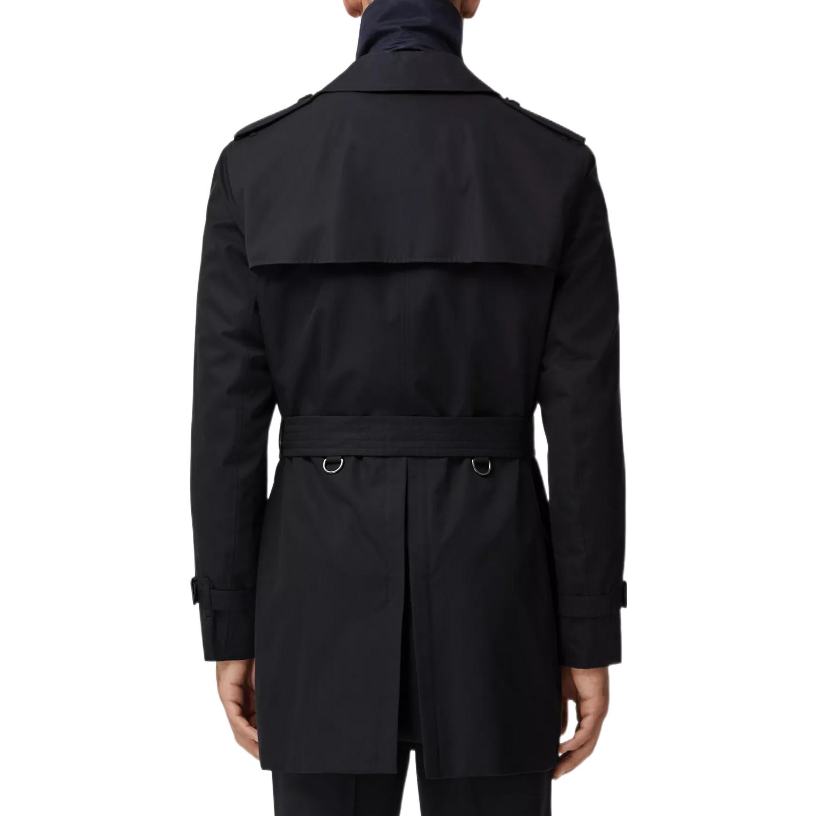 Мужская куртка Burberry Trench Coat (темно-синяя) — фото 6