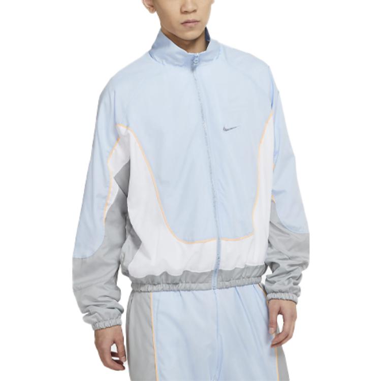 Мужская куртка Nike Throwback (голубая) — фото 3