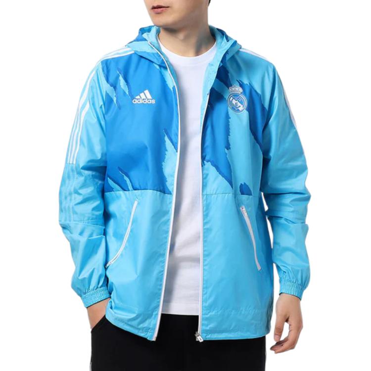 Мужская куртка adidas (синяя) — фото 4