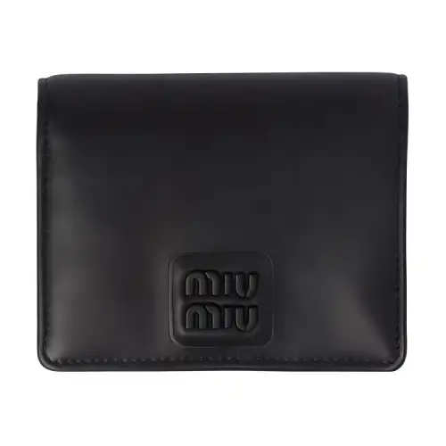 MIU MIU Leather Wallet Small Women's Black