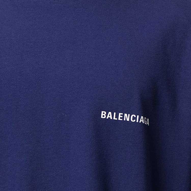 Мужская футболка Balenciaga FW21 (синяя) — фото 6