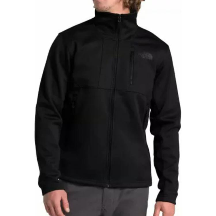 Мужская куртка The North Face Fleece (черная) — фото 3