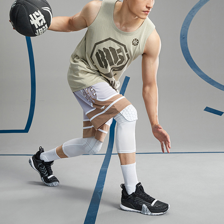 Li Ning Basketball Jerseys Men’s Coast Gray Moderate Straight Fit
