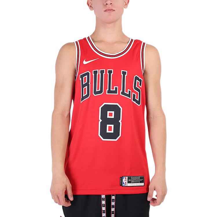 Мужская майка Nike NBA SW Chicago Bulls Zach LaVine (красная) — фото 3