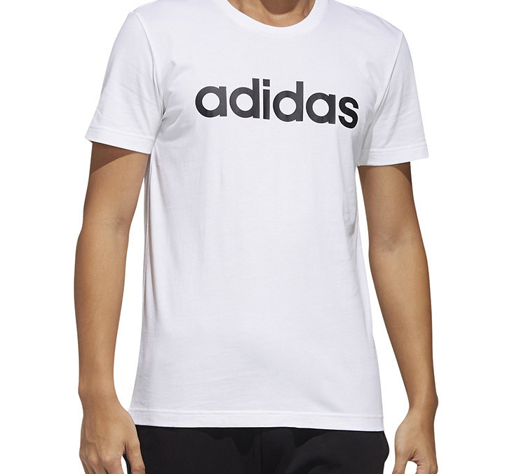Мужская футболка adidas neo M Esntl Lg T 1 (белая) — фото 7