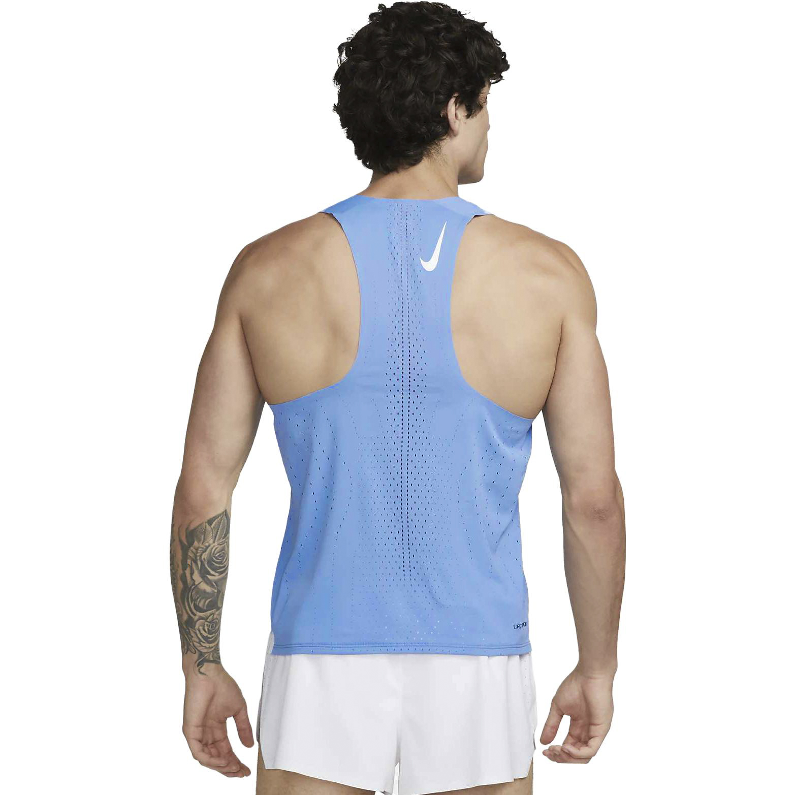 Nike Dri-FIT ADV AeroSwift Men’s Racing Vest Polar/White