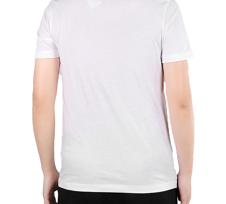 Мужская футболка adidas neo M Esntl Lg T 1 (белая) — фото 5