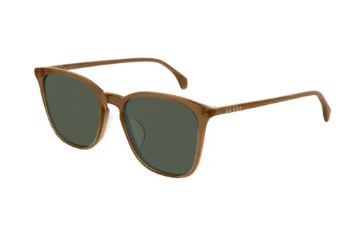GUCCI Irregular Shape Sunglasses Unisex Brown