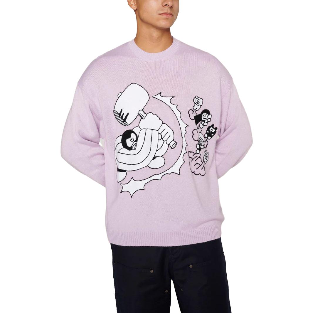 Свитер Brain Dead HAMMER SWEATER (фиолетовый) — фото 4
