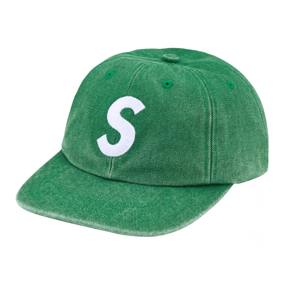 Supreme 100% Cotton Canvas Baseball Caps Unisex Green