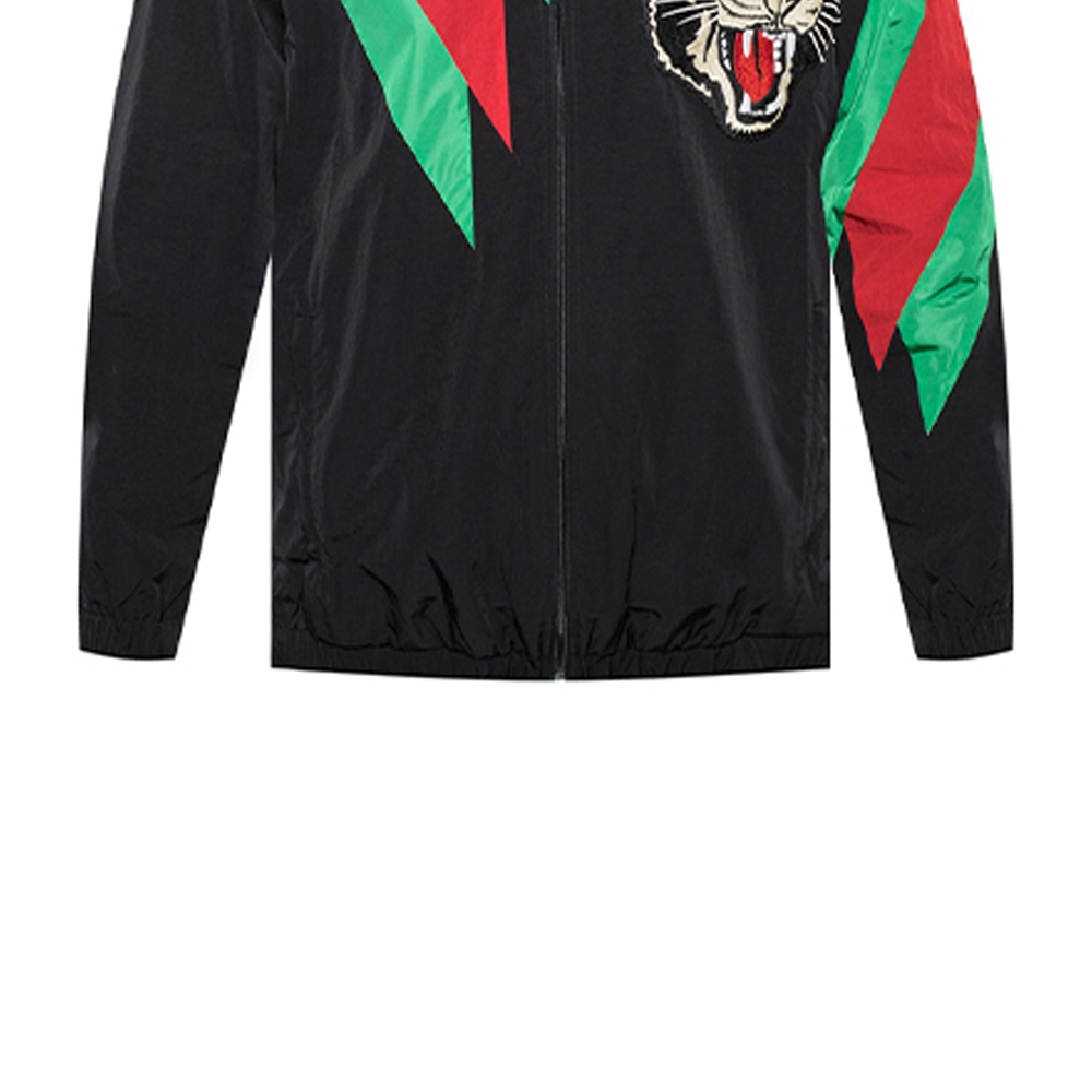 Мужская куртка Gucci Tiger Head Jacket (черная) — фото 6