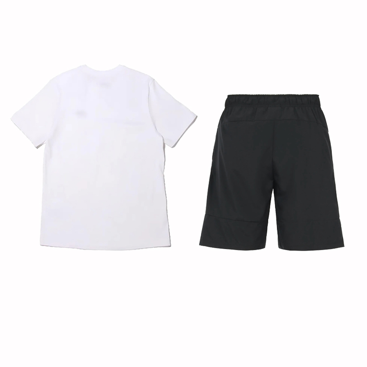 Nike Casual Sportswear Men’s White/Black Crew Neck Moderate