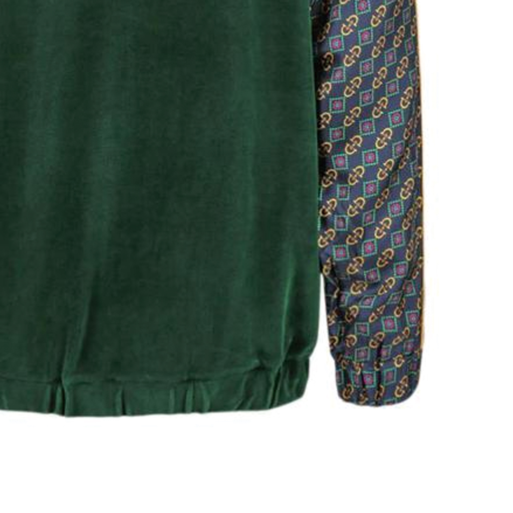 Мужская куртка Gucci Print (зеленая) — фото 8