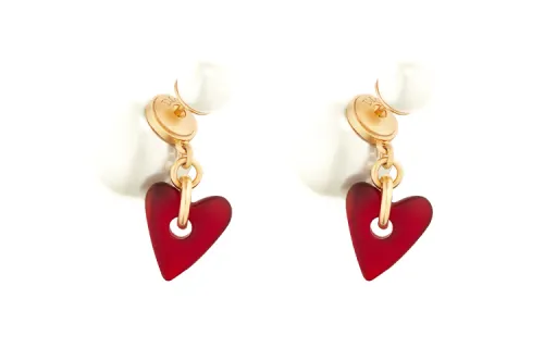 DIOR Earrings Women's Red