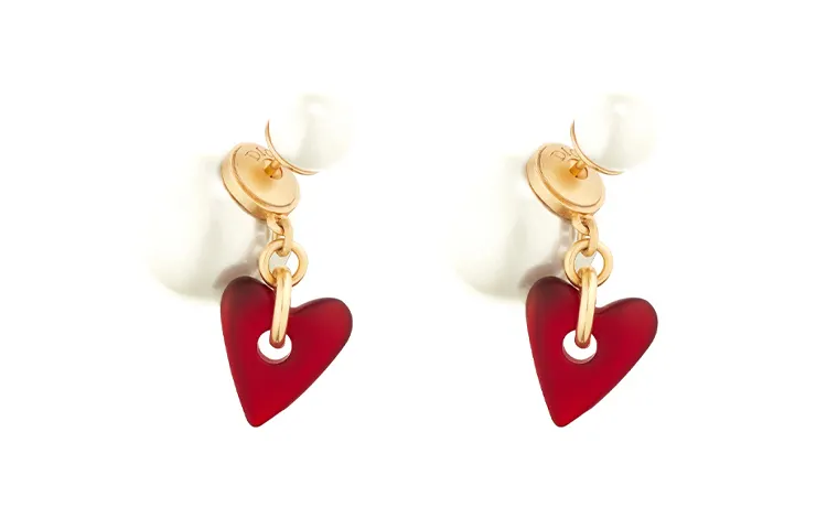 DIOR Earrings Women's Red