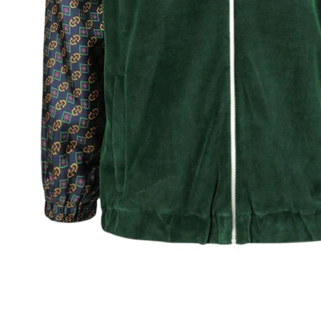 Мужская куртка Gucci Print (зеленая) — фото 6