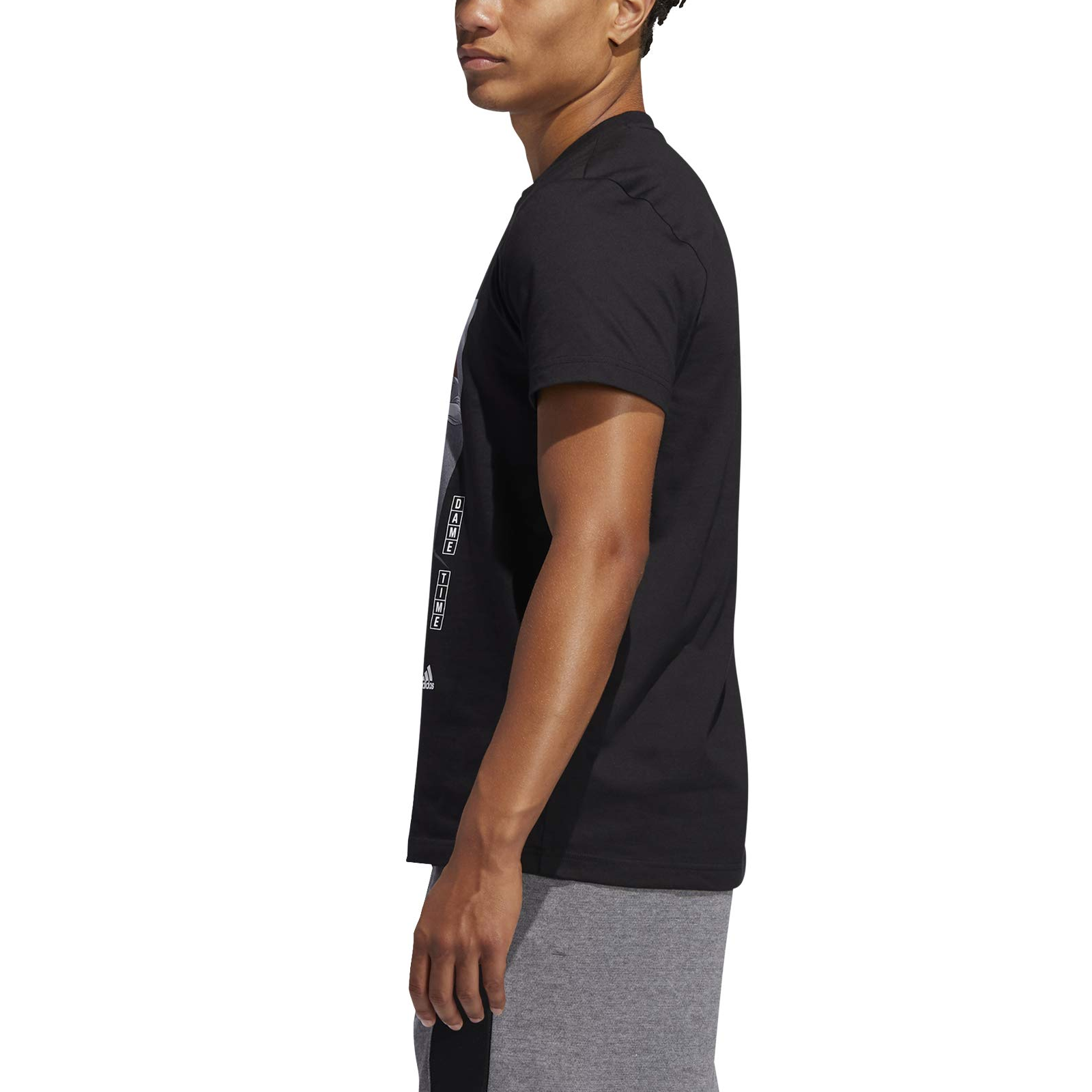 Мужская футболка adidas Dame Gu Tee (черная) — фото 3