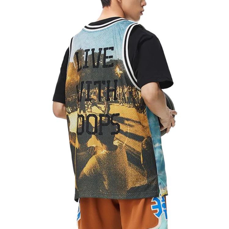 Li Ning Badfive Basketball Jersey Men’s Blue