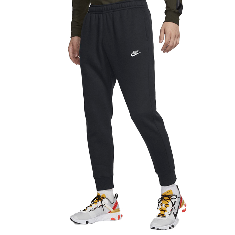 Мужские штаны Nike Sportswear Club Fleece (черные) — фото 4