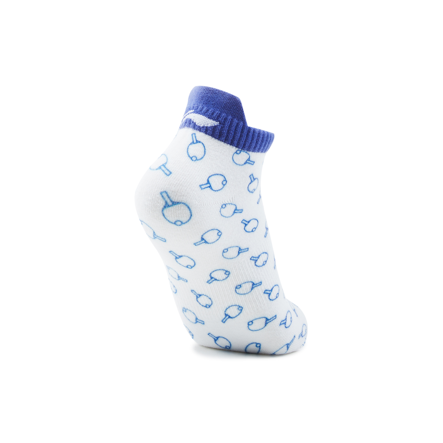 Li Ning Table Tennis Collection Ankle Socks Unisex 1 Pack White/Dream Blue