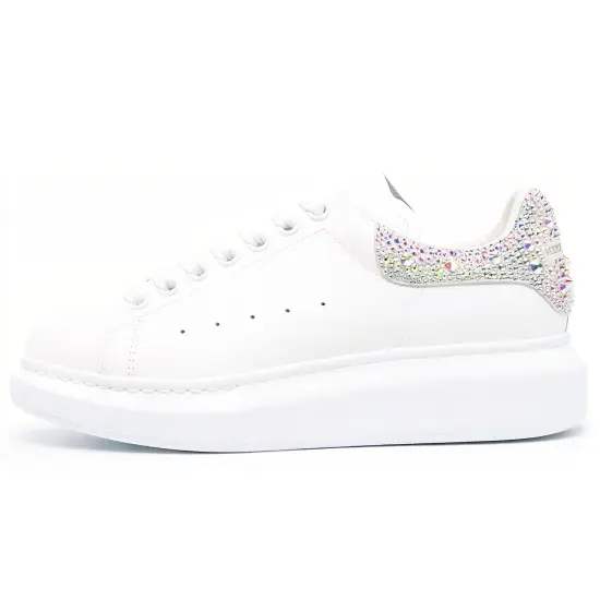 Alexander McQueen Oversized White Crystal Women's